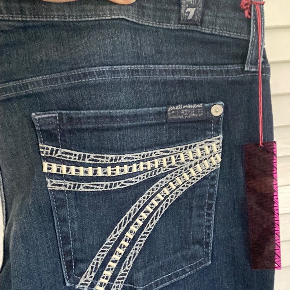7 For All Mankind Women's Blue Jeans (Dojo)